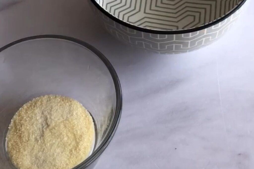 proporción entre gelatina y líquido